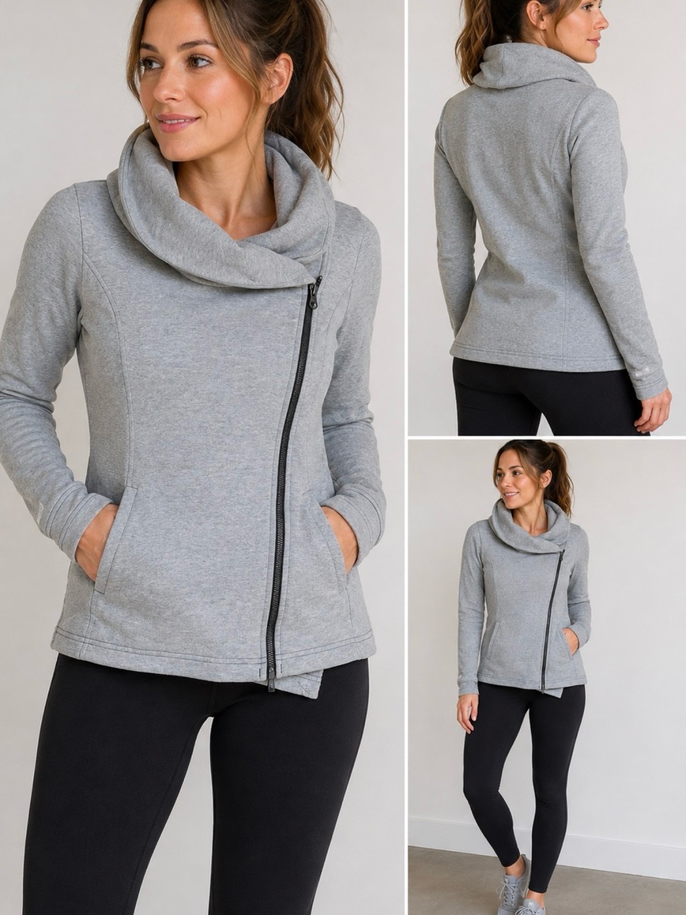 Columbia Sportswear Women's Asymmetrical Full-Zip Cowl Neck Jacket in